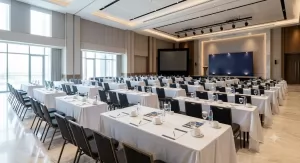 Sewa Meja IBM Tangerang | Rental Meja IBM Lipat Profesional untuk Seminar & Event